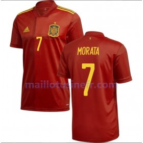 Maillot de Foot Espagne Morata 7 Domicile UEFA EURO 2020